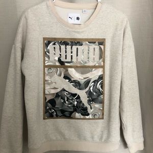 Graphic Puma Crewneck Sweatshirt